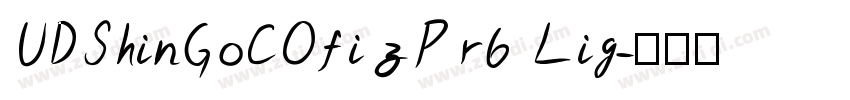 UDShinGoCOfizPr6 Lig字体转换